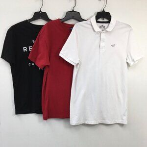 Banana Republic/Polo Ralph Lauren/Hollister Mens Short Sleeve Shirt Bundle Sz M